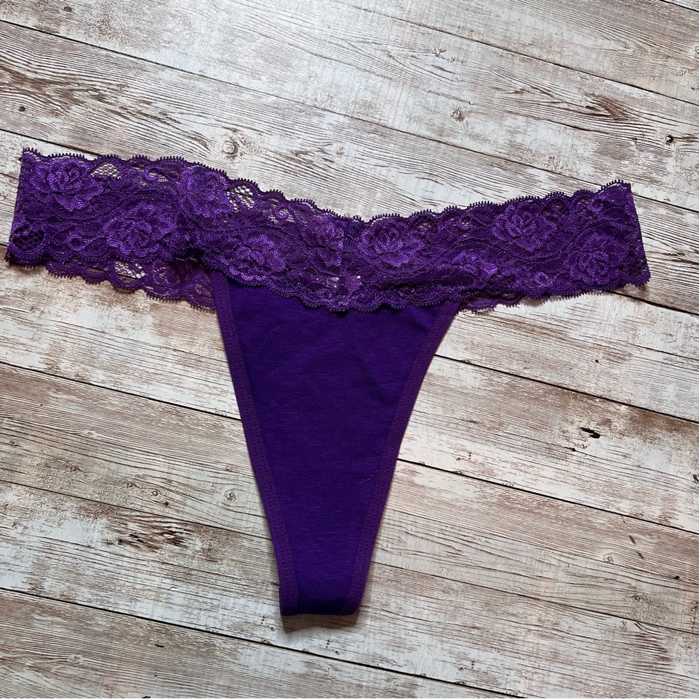 Purple lace panties